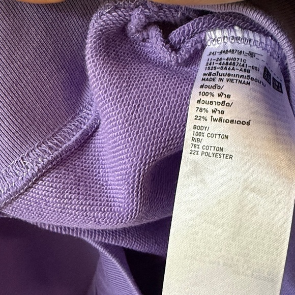 Uniqlo X Sanrio Kuromi Purple Sweatshirt - Picture 8 of 8